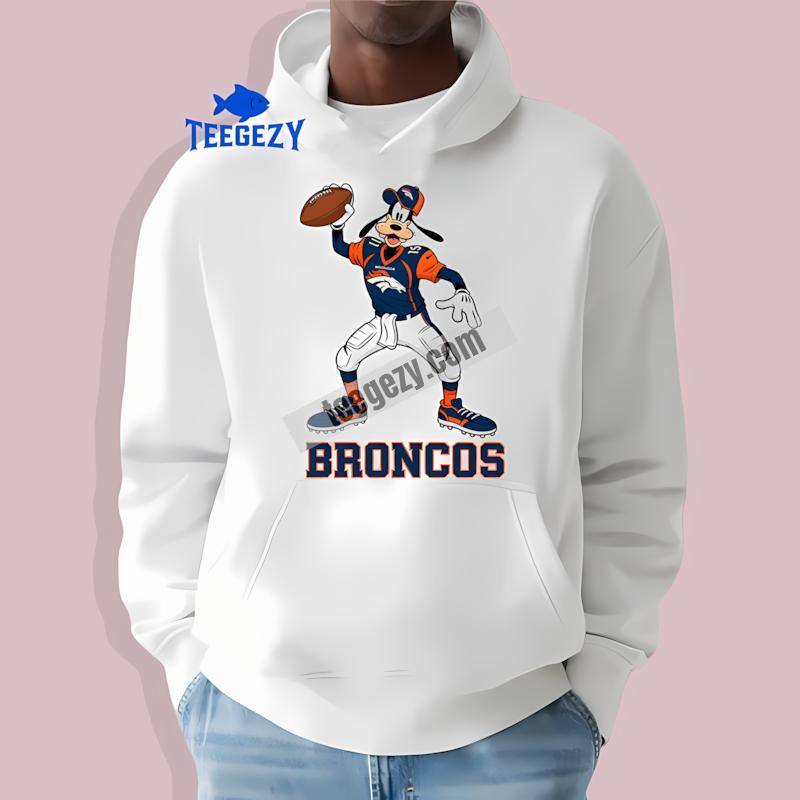 Denver Broncos Goofy Football Quarterback Mens Hoodie Denver Broncos Goofy Football Quarterback Mens Hoodie