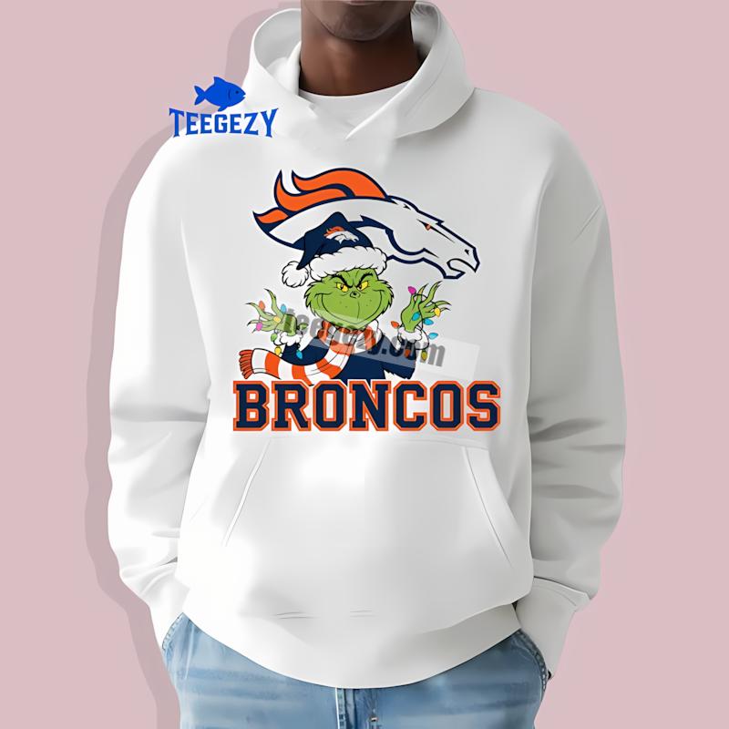 Denver Broncos Grinch Christmas Funny Fan Hoodie Denver Broncos Grinch Christmas Funny Fan Hoodie