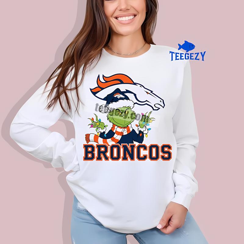 Denver Broncos Grinch Christmas Funny Fan Long Sleeve Denver Broncos Grinch Christmas Funny Fan Long Sleeve
