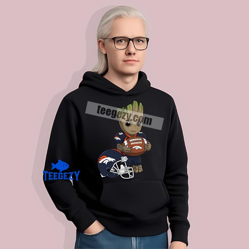 Denver Broncos Groot Football Casual Hoodie Denver Broncos Groot Football Casual Hoodie