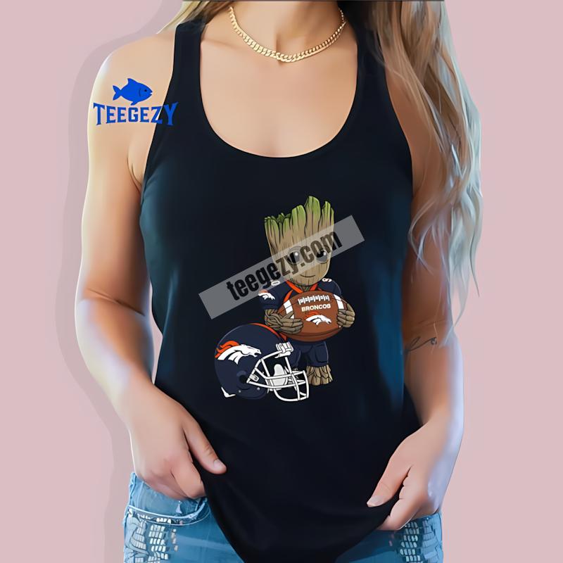 Denver Broncos Groot Football Casual Tanktop Denver Broncos Groot Football Casual Tanktop