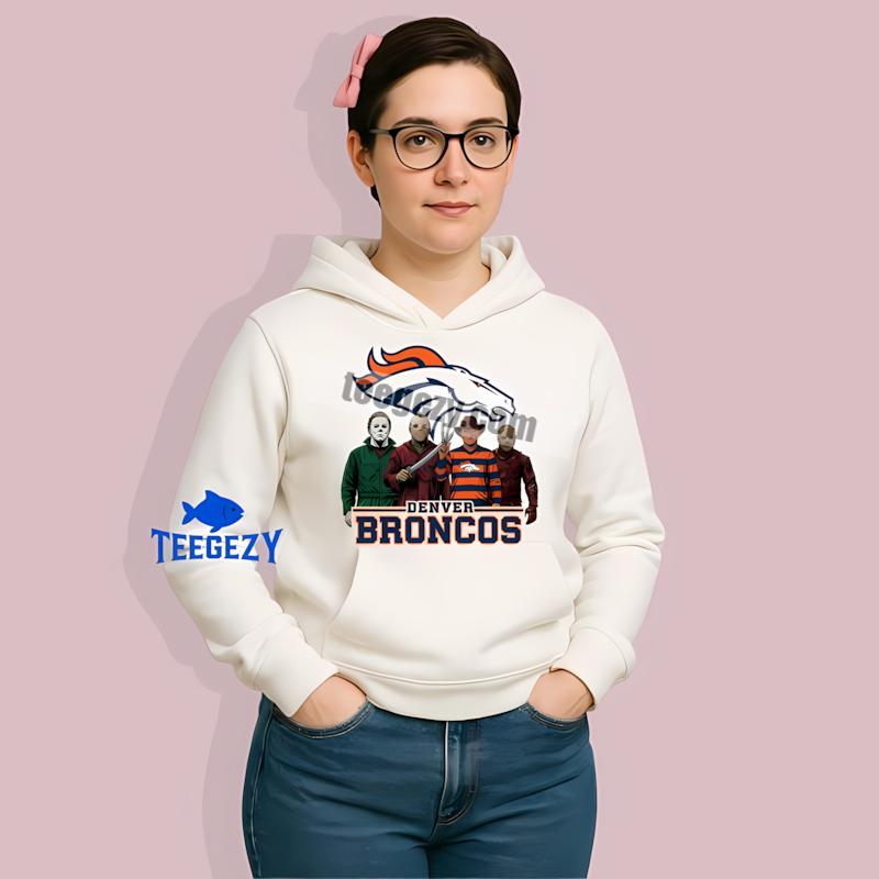 Denver Broncos Halloween Horror Killers Dri Fit Hoodie Denver Broncos Halloween Horror Killers Dri Fit Hoodie