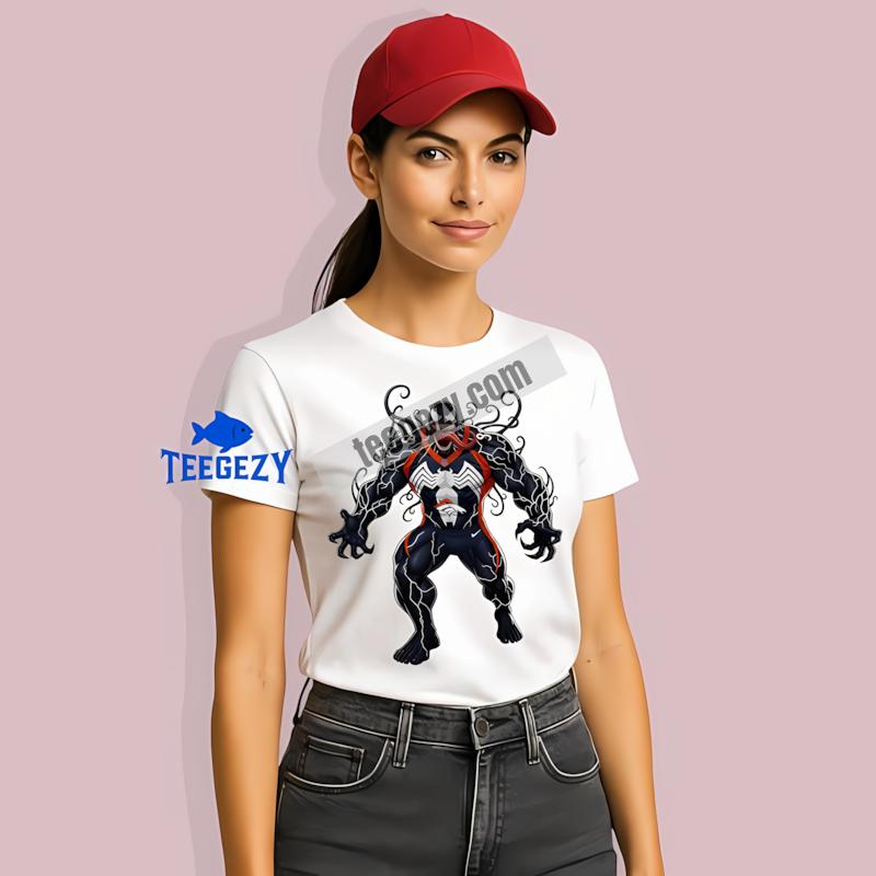 Denver Broncos Halloween Venom Graphic T-Shirt Denver Broncos Halloween Venom Graphic T-Shirt