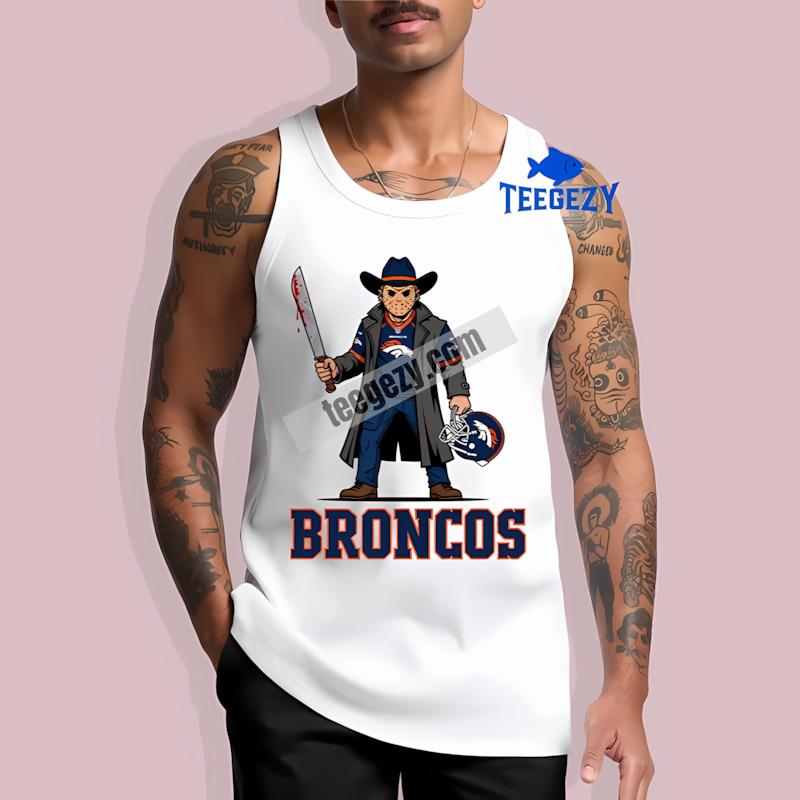 Denver Broncos Jason Voorhees Halloween Trendy Tanktop Denver Broncos Jason Voorhees Halloween Trendy Tanktop