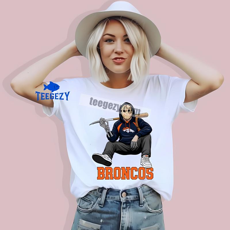 Denver Broncos Jason Voorhees Street Halloween Mens T-Shirt Denver Broncos Jason Voorhees Street Halloween Mens T-Shirt
