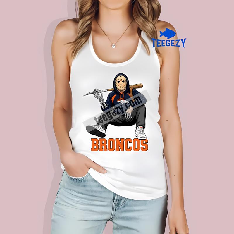 Denver Broncos Jason Voorhees Street Halloween Mens Tanktop Denver Broncos Jason Voorhees Street Halloween Mens Tanktop