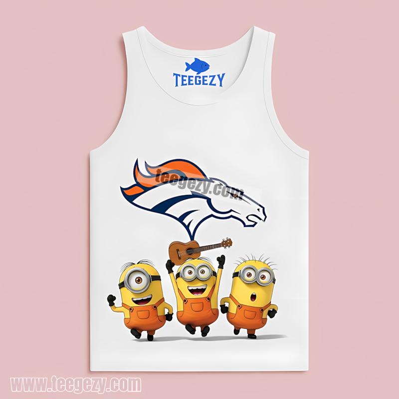 Denver Broncos Minions Custom Fan Tanktop Denver Broncos Minions Custom Fan Tanktop