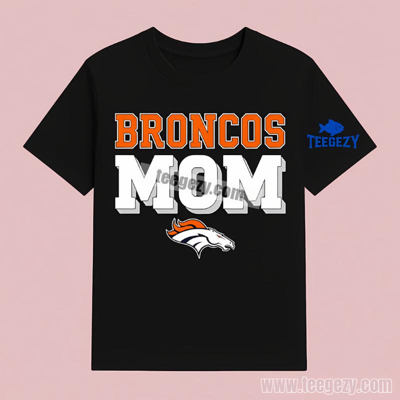 Denver Broncos Mom Mens Graphic T-Shirt Denver Broncos Mom Mens Graphic T-Shirt