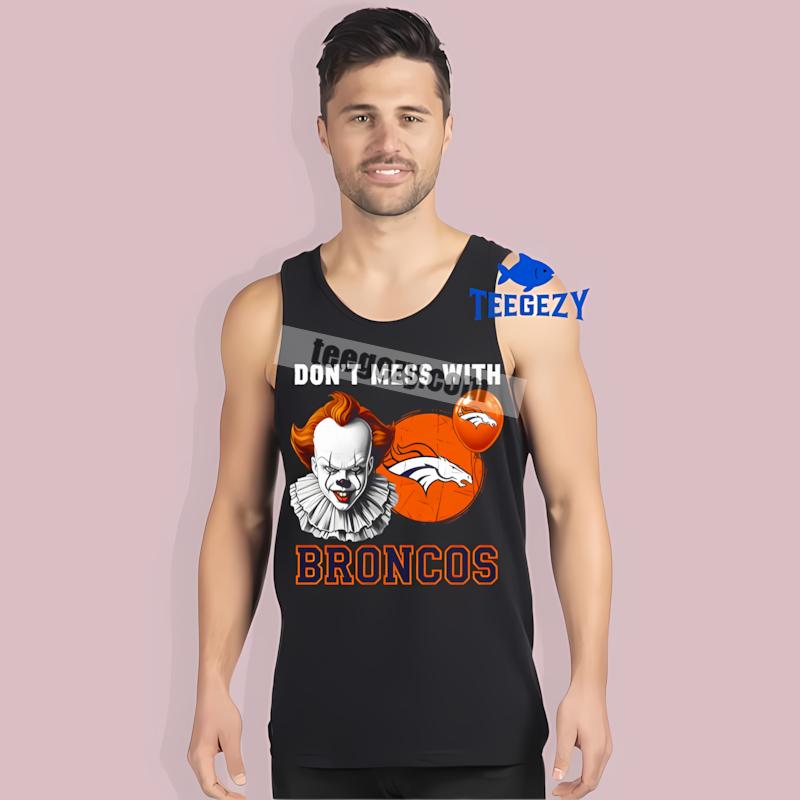 Denver Broncos Pennywise Halloween Regular Tanktop Denver Broncos Pennywise Halloween Regular Tanktop