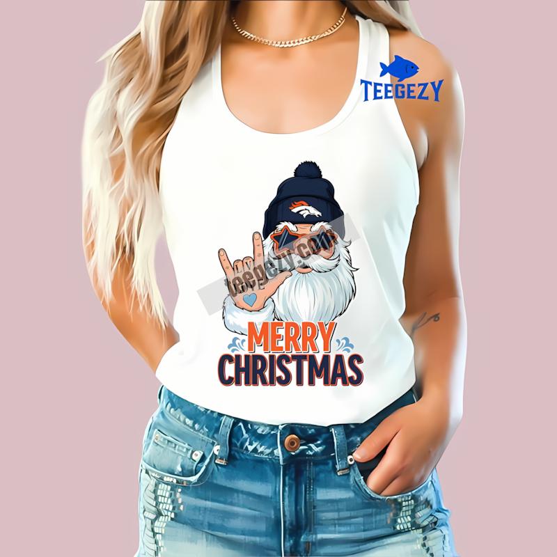 Denver Broncos Rock Santa Merry Christmas Unisex Tanktop Denver Broncos Rock Santa Merry Christmas Unisex Tanktop