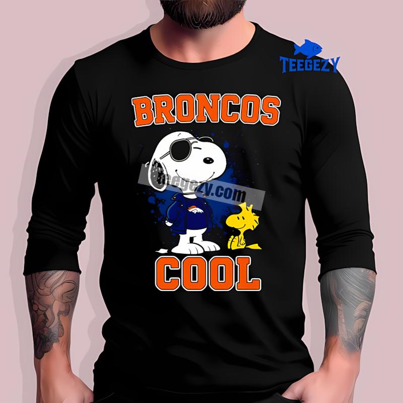 Denver Broncos Snoopy Cool Printed Long Sleeve Denver Broncos Snoopy Cool Printed Long Sleeve