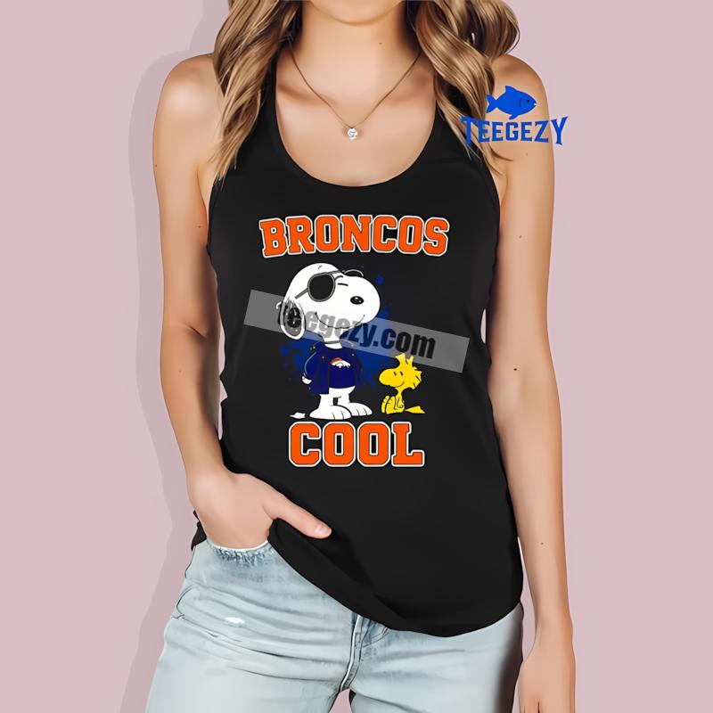 Denver Broncos Snoopy Cool Printed Tanktop Denver Broncos Snoopy Cool Printed Tanktop