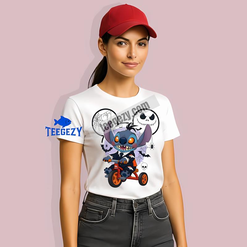 Denver Broncos Stitch Saw Halloween Retro T-Shirt Denver Broncos Stitch Saw Halloween Retro T-Shirt