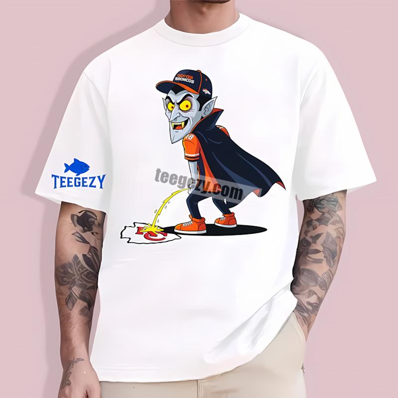 Denver Broncos Vs Chiefs Dracula Rivalry Funny T-Shirt Denver Broncos Vs Chiefs Dracula Rivalry Funny T-Shirt