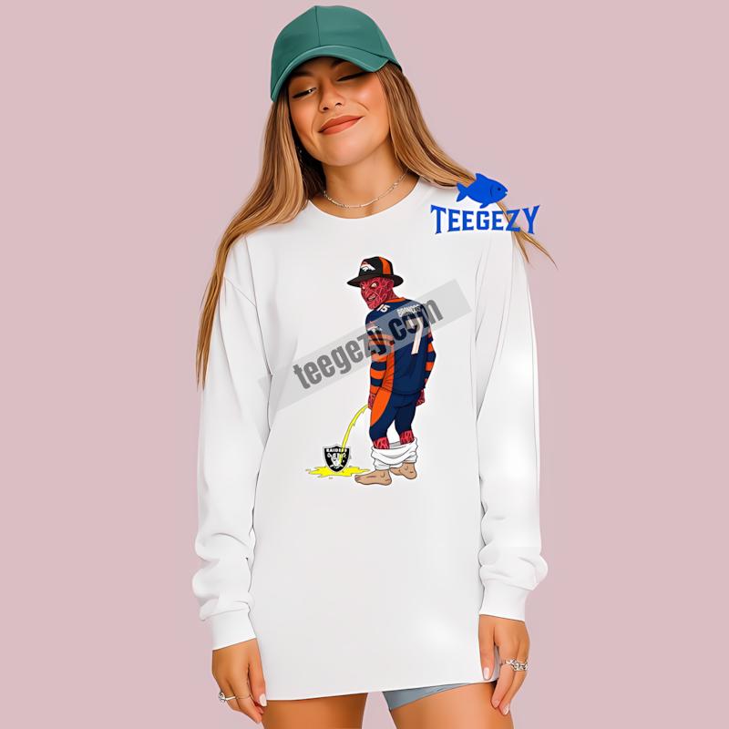 Denver Broncos Vs Raiders Freddy Krueger Rivalry Retro Long Sleeve Denver Broncos Vs Raiders Freddy Krueger Rivalry Retro Long Sleeve