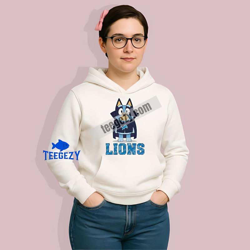 Detroit Lions Bluey Vampire Graphic Hoodie Detroit Lions Bluey Vampire Graphic Hoodie