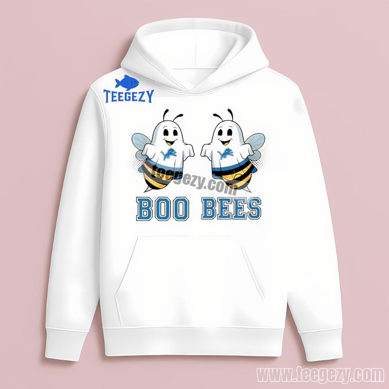 Detroit Lions Boo Bees Halloween Mens Hoodie Detroit Lions Boo Bees Halloween Mens Hoodie