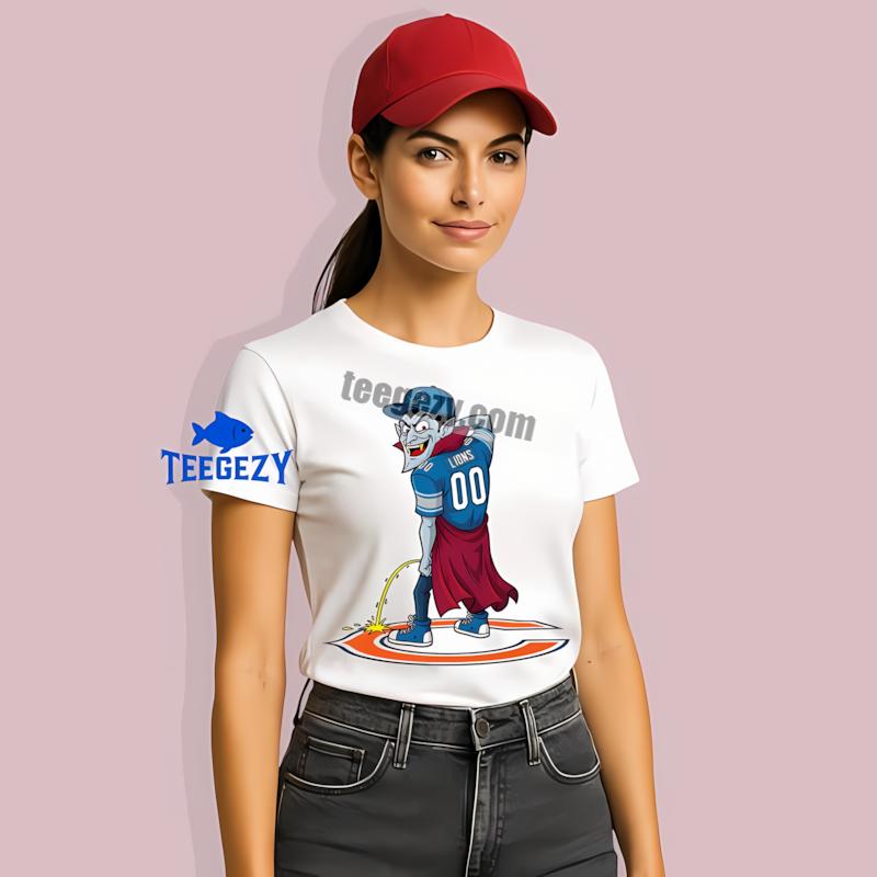 Detroit Lions Dracula Chicago Bears Rivalry T-Shirt Detroit Lions Dracula Chicago Bears Rivalry T-Shirt