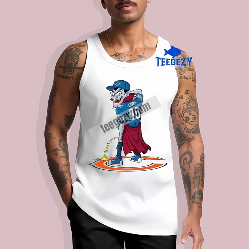 Detroit Lions Dracula Chicago Bears Rivalry Tanktop Detroit Lions Dracula Chicago Bears Rivalry Tanktop