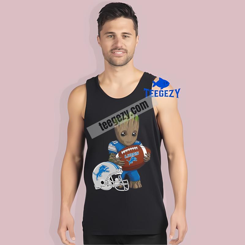 Detroit Lions Groot Football Custom Tanktop Detroit Lions Groot Football Custom Tanktop