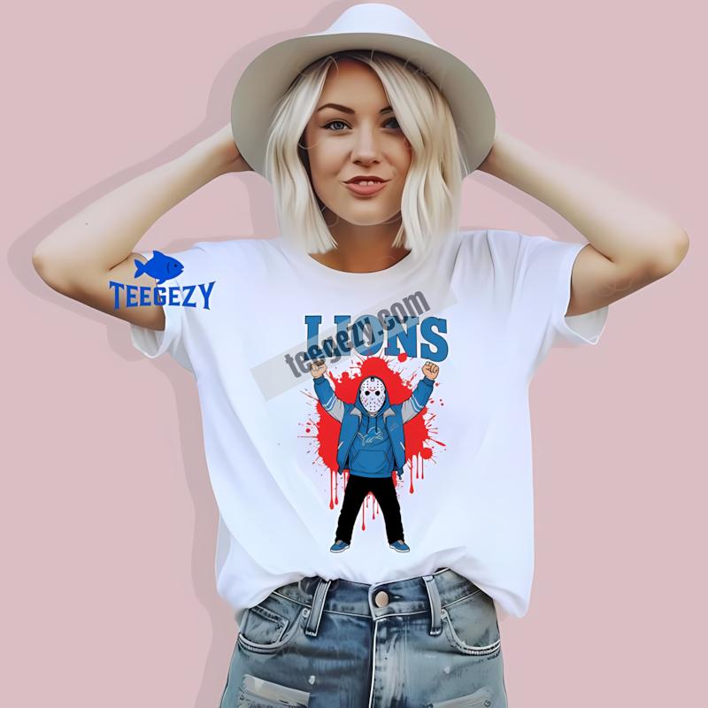 Detroit Lions Jason Voorhees Victory Halloween T-Shirt Detroit Lions Jason Voorhees Victory Halloween T-Shirt