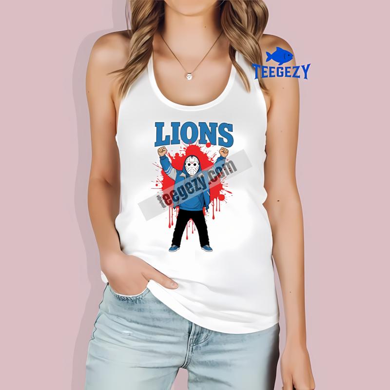 Detroit Lions Jason Voorhees Victory Halloween Tanktop Detroit Lions Jason Voorhees Victory Halloween Tanktop