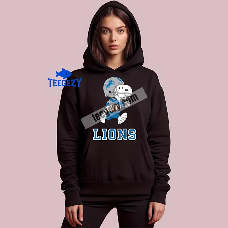 Detroit Lions Snoopy Football Running Mens Hoodie Detroit Lions Snoopy Football Running Mens Hoodie
