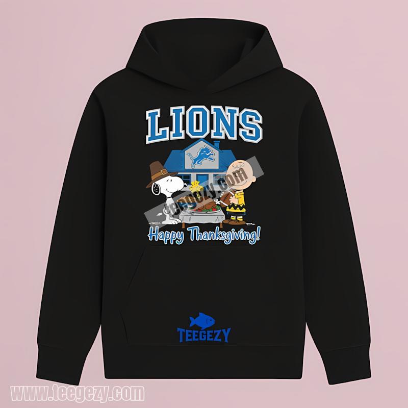 Detroit Lions Snoopy Thanksgiving All Day Hoodie Detroit Lions Snoopy Thanksgiving All Day Hoodie