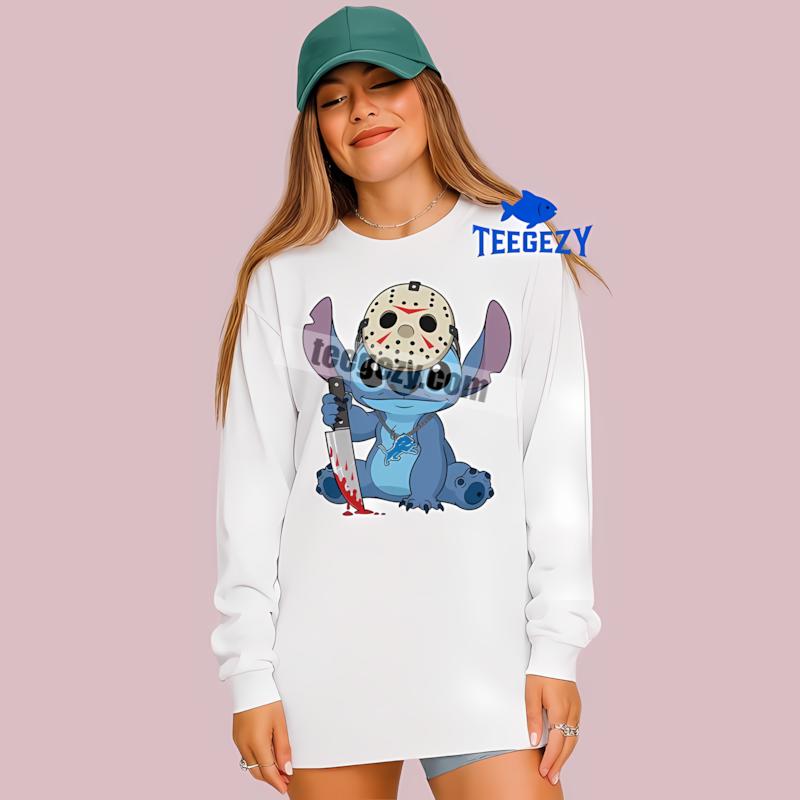 Detroit Lions Stitch Jason Halloween Funny Long Sleeve Detroit Lions Stitch Jason Halloween Funny Long Sleeve