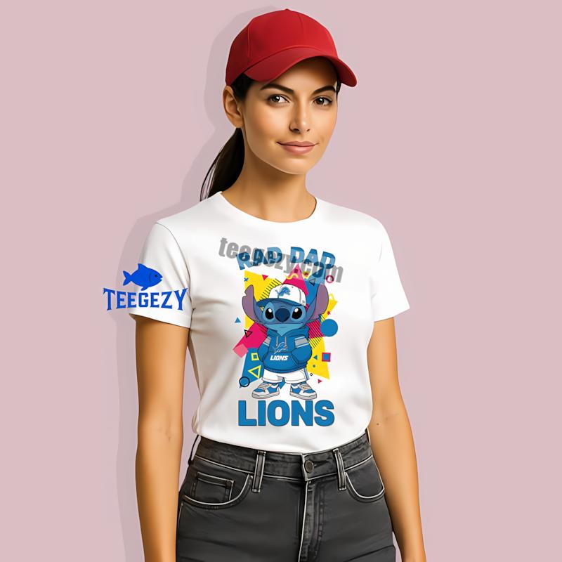 Detroit Lions Stitch Rad Like Dad Mens T-Shirt Detroit Lions Stitch Rad Like Dad Mens T-Shirt