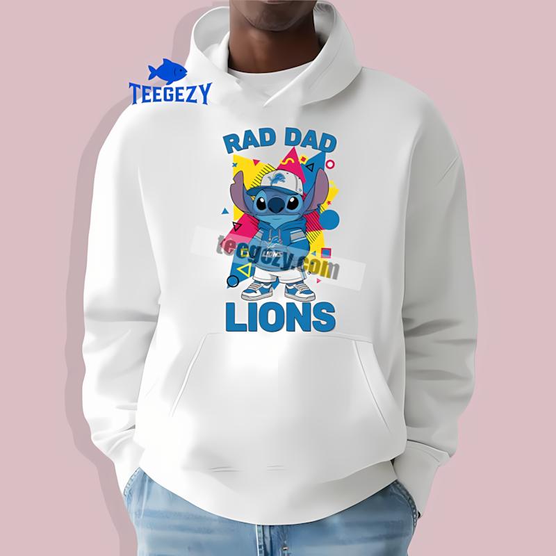 Detroit Lions Stitch Rad Like Dad Mens Hoodie Detroit Lions Stitch Rad Like Dad Mens Hoodie