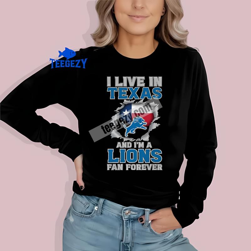 Detroit Lions Texas Fan Forever Classic Long Sleeve Detroit Lions Texas Fan Forever Classic Long Sleeve