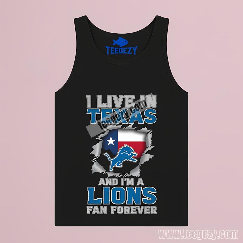 Detroit Lions Texas Fan Forever Classic Tanktop Detroit Lions Texas Fan Forever Classic Tanktop