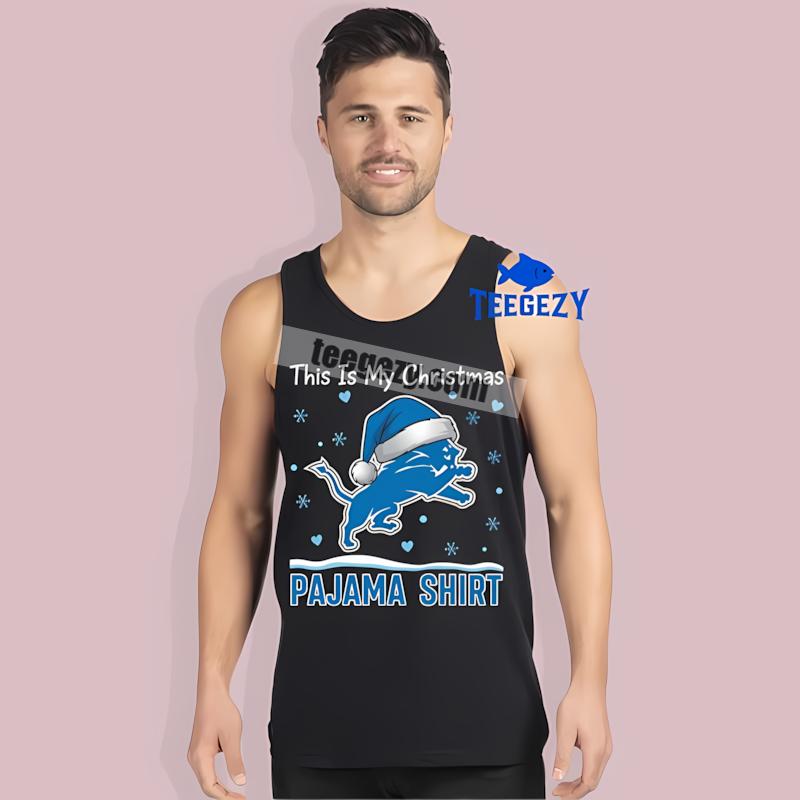Detroit Lions This Is My Christmas Pajama Soft Tanktop Detroit Lions This Is My Christmas Pajama Soft Tanktop
