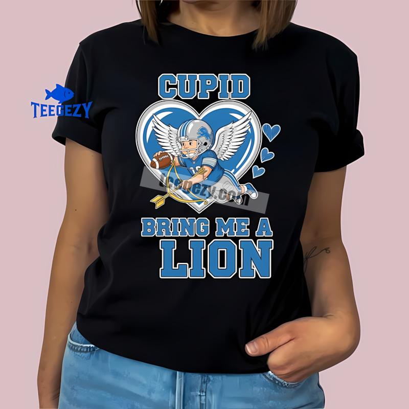 Detroit Lions Valentines Cupid Bring Me A Cardinal Mens T-Shirt Detroit Lions Valentines Cupid Bring Me A Cardinal Mens T-Shirt