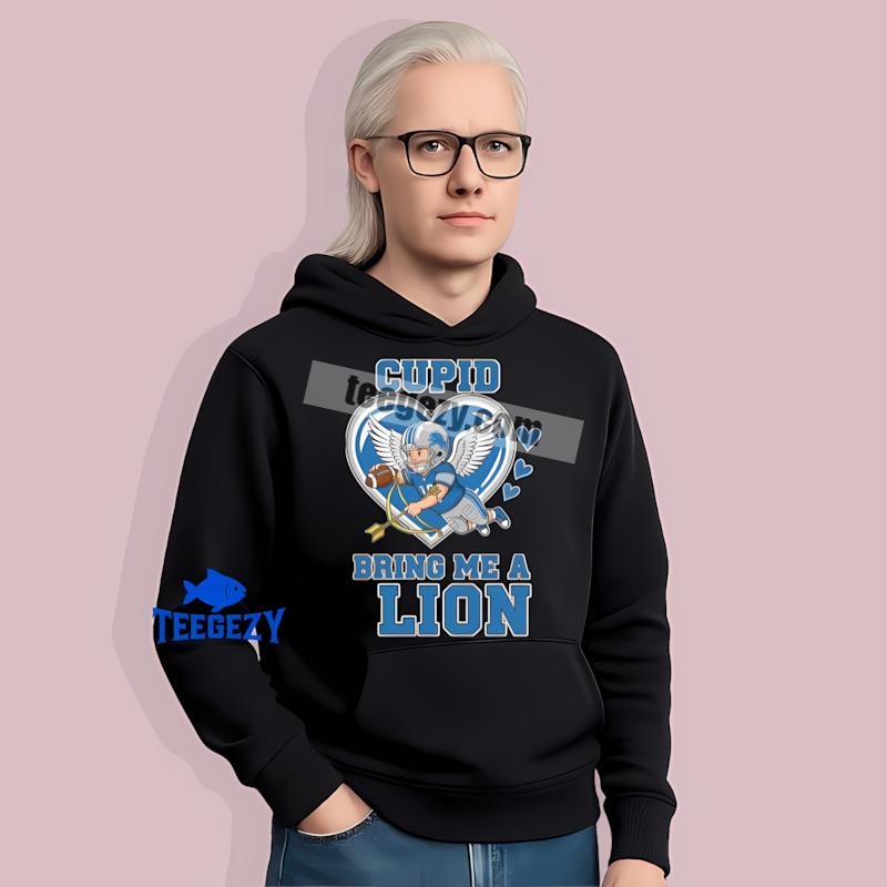 Detroit Lions Valentines Cupid Bring Me A Cardinal Mens Hoodie Detroit Lions Valentines Cupid Bring Me A Cardinal Mens Hoodie