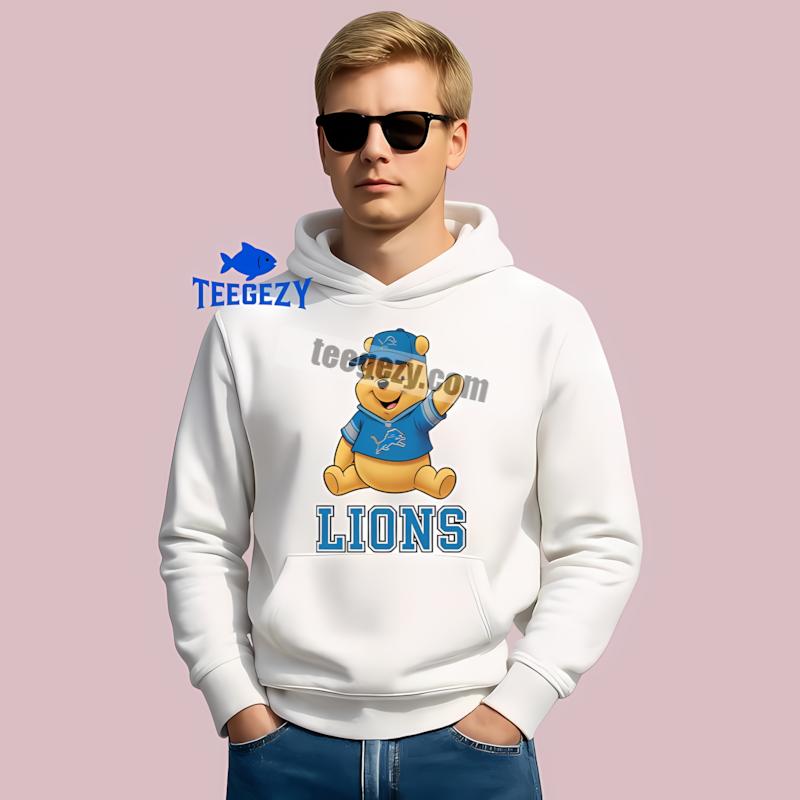 Detroit Lions Winnie The Pooh Football Team Spirit Hoodie Detroit Lions Winnie The Pooh Football Team Spirit Hoodie