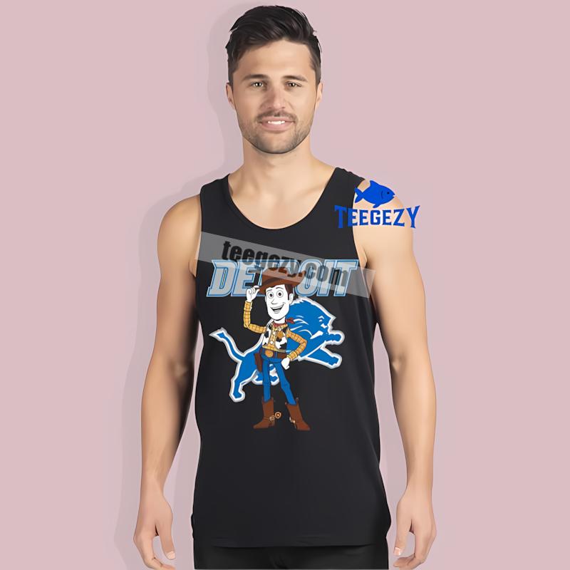 Detroit Lions Woody Toy Story Graphic Tanktop Detroit Lions Woody Toy Story Graphic Tanktop