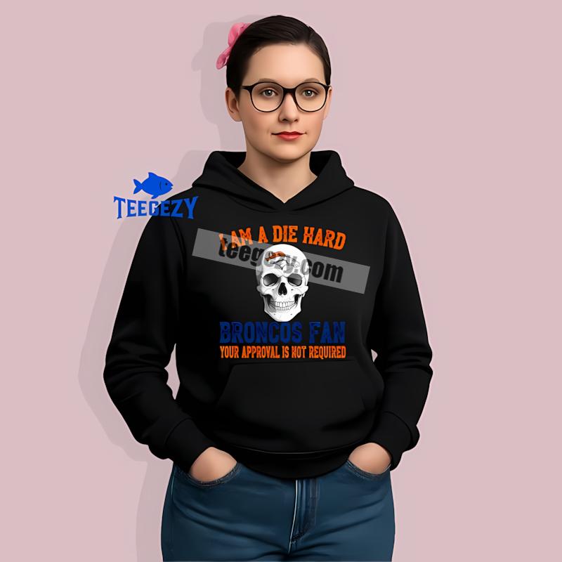 Die Hard Denver Broncos Fan Skull Fashion Hoodie Die Hard Denver Broncos Fan Skull Fashion Hoodie