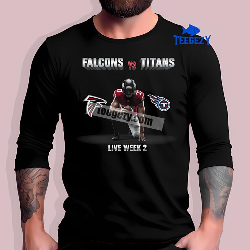 Falcons Vs Titans Preseason Week 2 Graphic Long Sleeve Falcons Vs Titans Preseason Week 2 Graphic Long Sleeve