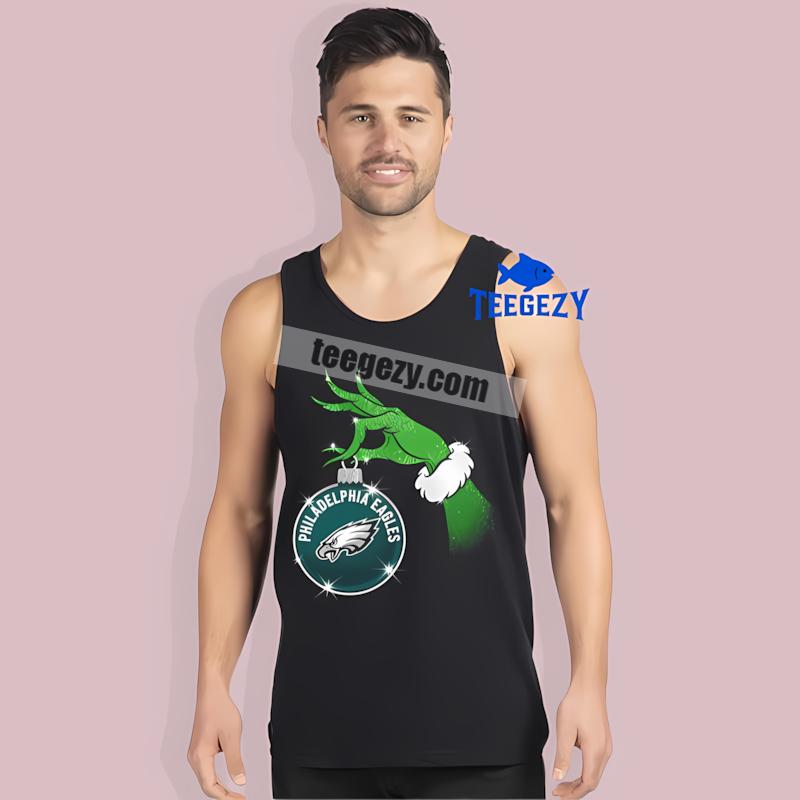 Grinch Hand Holding Philadelphia Eagles Ornament All Day Tanktop Grinch Hand Holding Philadelphia Eagles Ornament All Day Tanktop