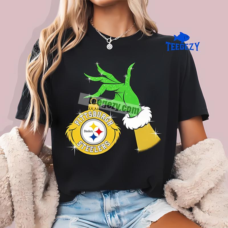Grinch Hand Holding Pittsburgh ST-Shirtlers Ornament Fashion Shirt Grinch Hand Holding Pittsburgh ST-Shirtlers Ornament Fashion Shirt