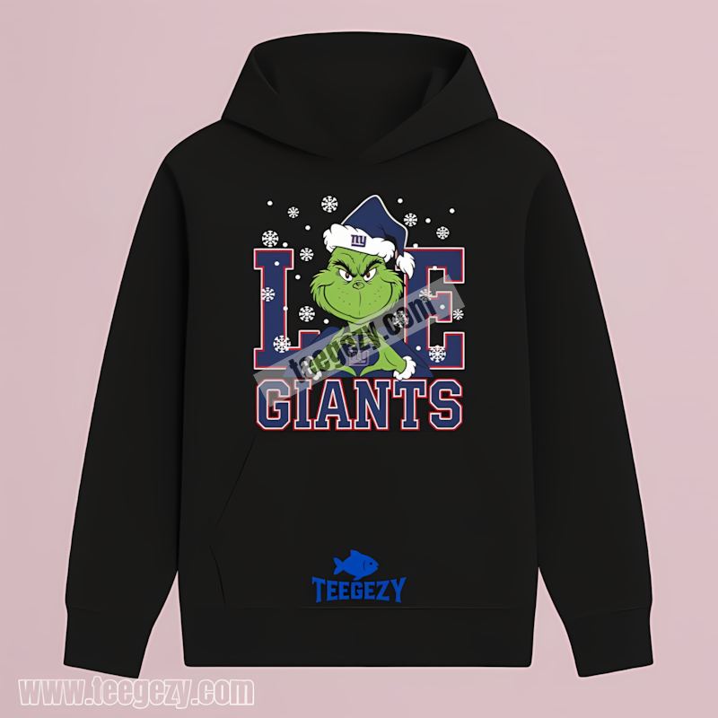 Grinch Love New York Giants Christmas Fan Hoodie Grinch Love New York Giants Christmas Fan Hoodie