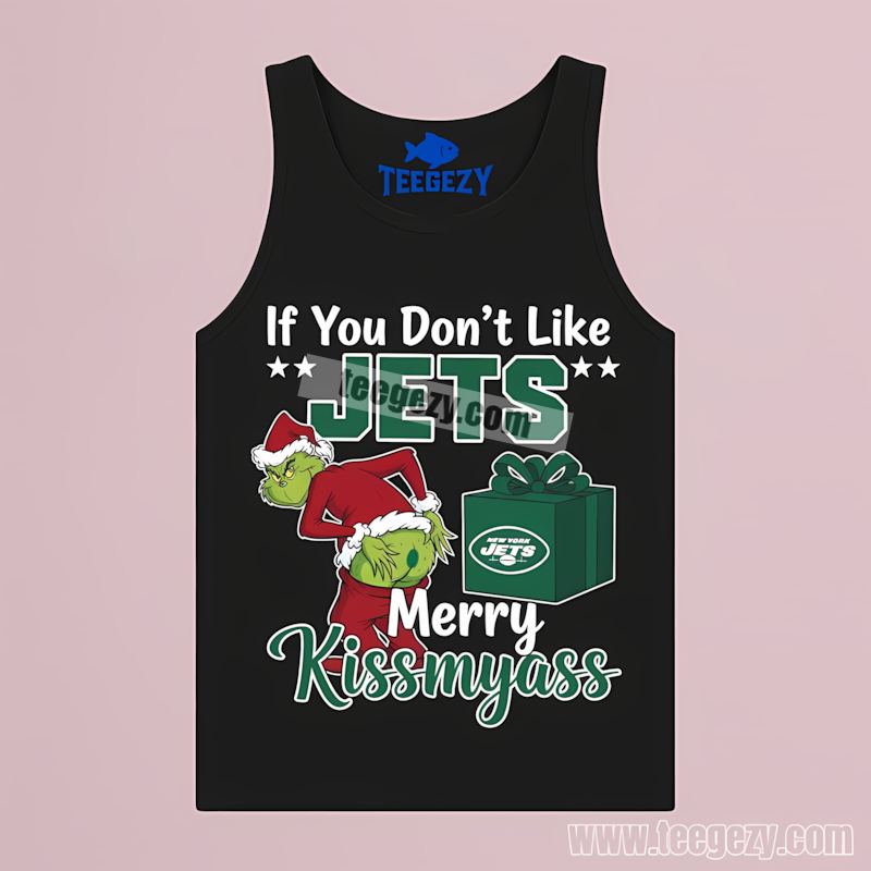 Grinch Merry Kissmyass New York Jets Custom TTanktop Grinch Merry Kissmyass New York Jets Custom TTanktop