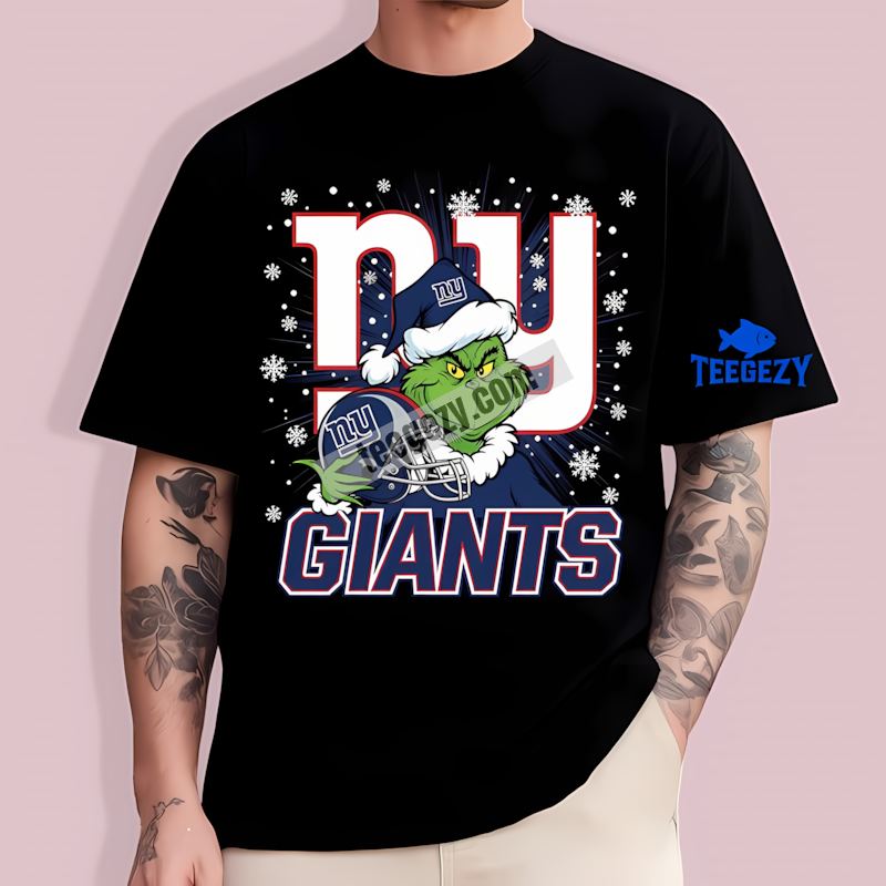 Grinch New York Giants Long Sleeve T-Shirt Grinch New York Giants Long Sleeve T-Shirt