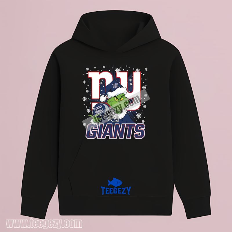 Grinch New York Giants Long Sleeve Hoodie Grinch New York Giants Long Sleeve Hoodie
