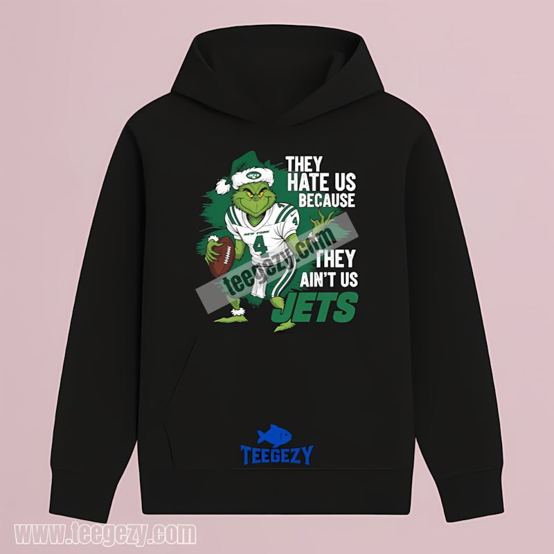Grinch New York Jets They Hate Us Mens Fan Hoodie Grinch New York Jets They Hate Us Mens Fan Hoodie