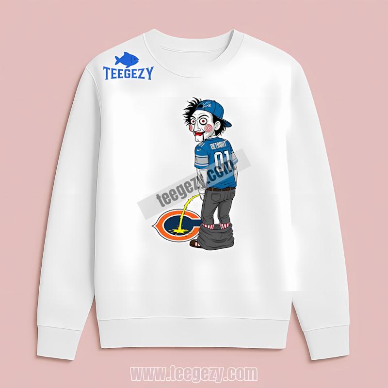 Halloween Detroit Lions Billy Puppet Bears Rivalry Long Sleeve Halloween Detroit Lions Billy Puppet Bears Rivalry Long Sleeve