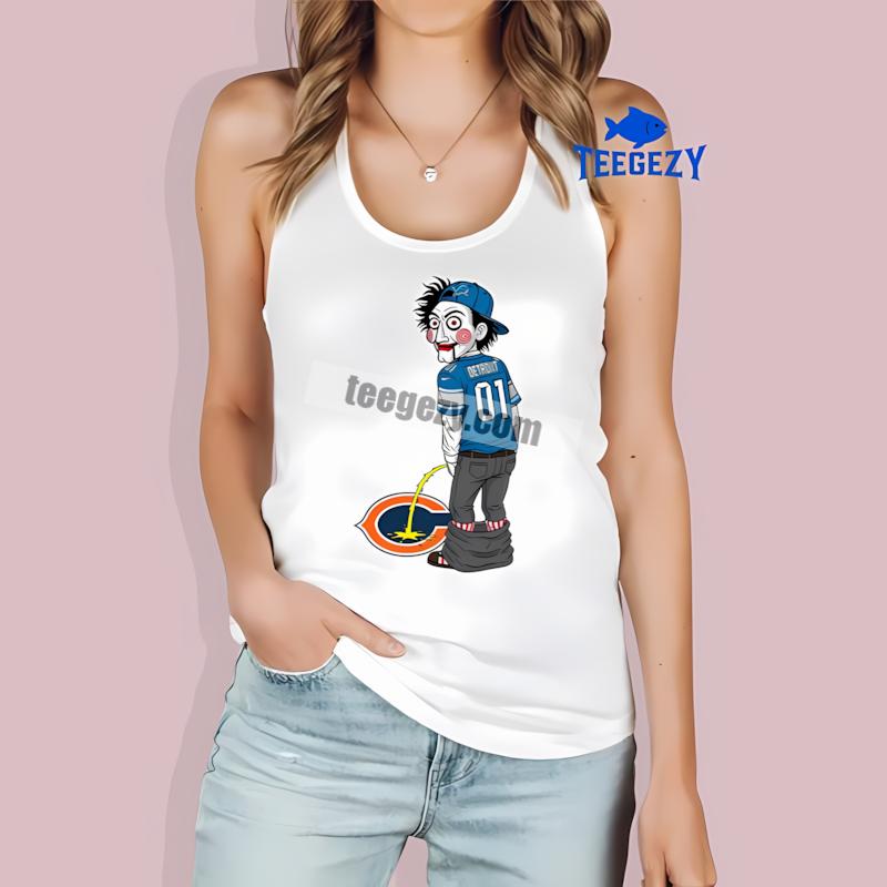 Halloween Detroit Lions Billy Puppet Bears Rivalry Tanktop Halloween Detroit Lions Billy Puppet Bears Rivalry Tanktop