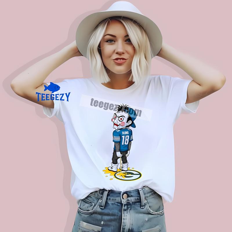 Halloween Detroit Lions Billy Puppet Packers Rivalry T-Shirt Halloween Detroit Lions Billy Puppet Packers Rivalry T-Shirt
